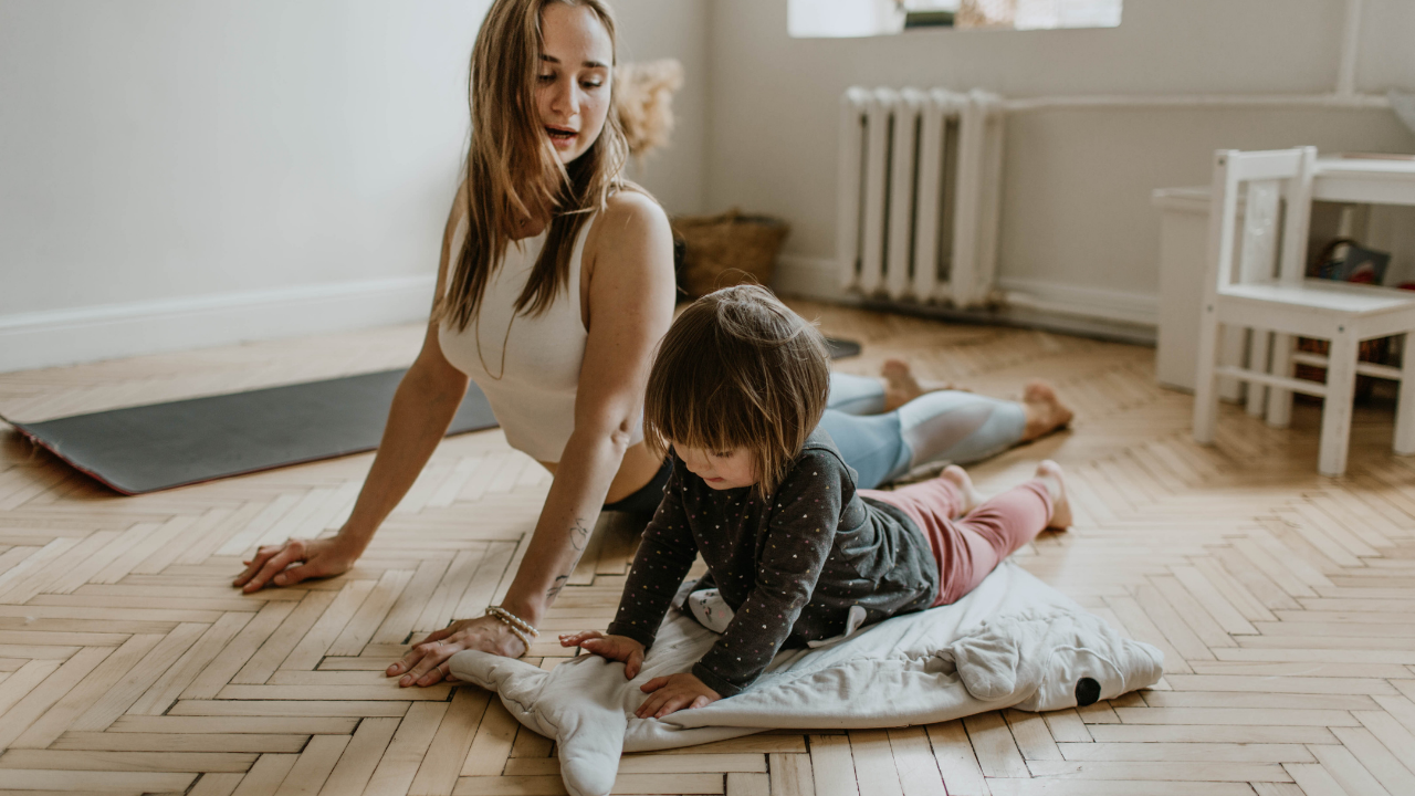 Pilates with child
