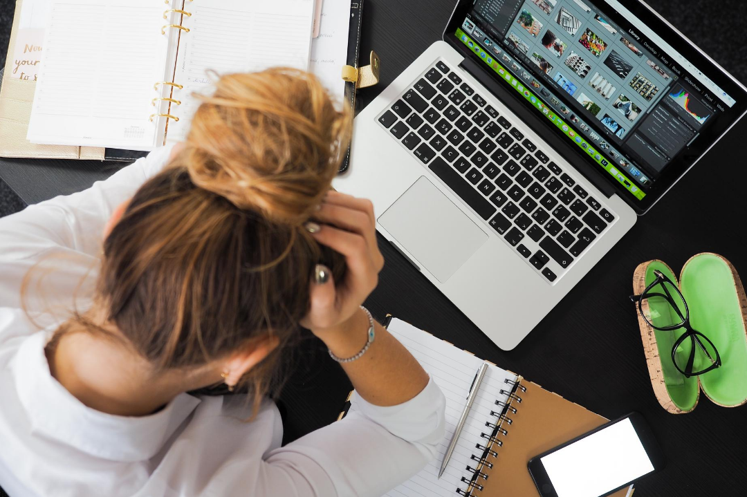stressed worker