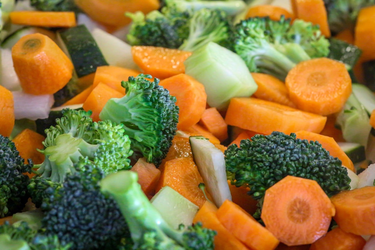 prepped veg