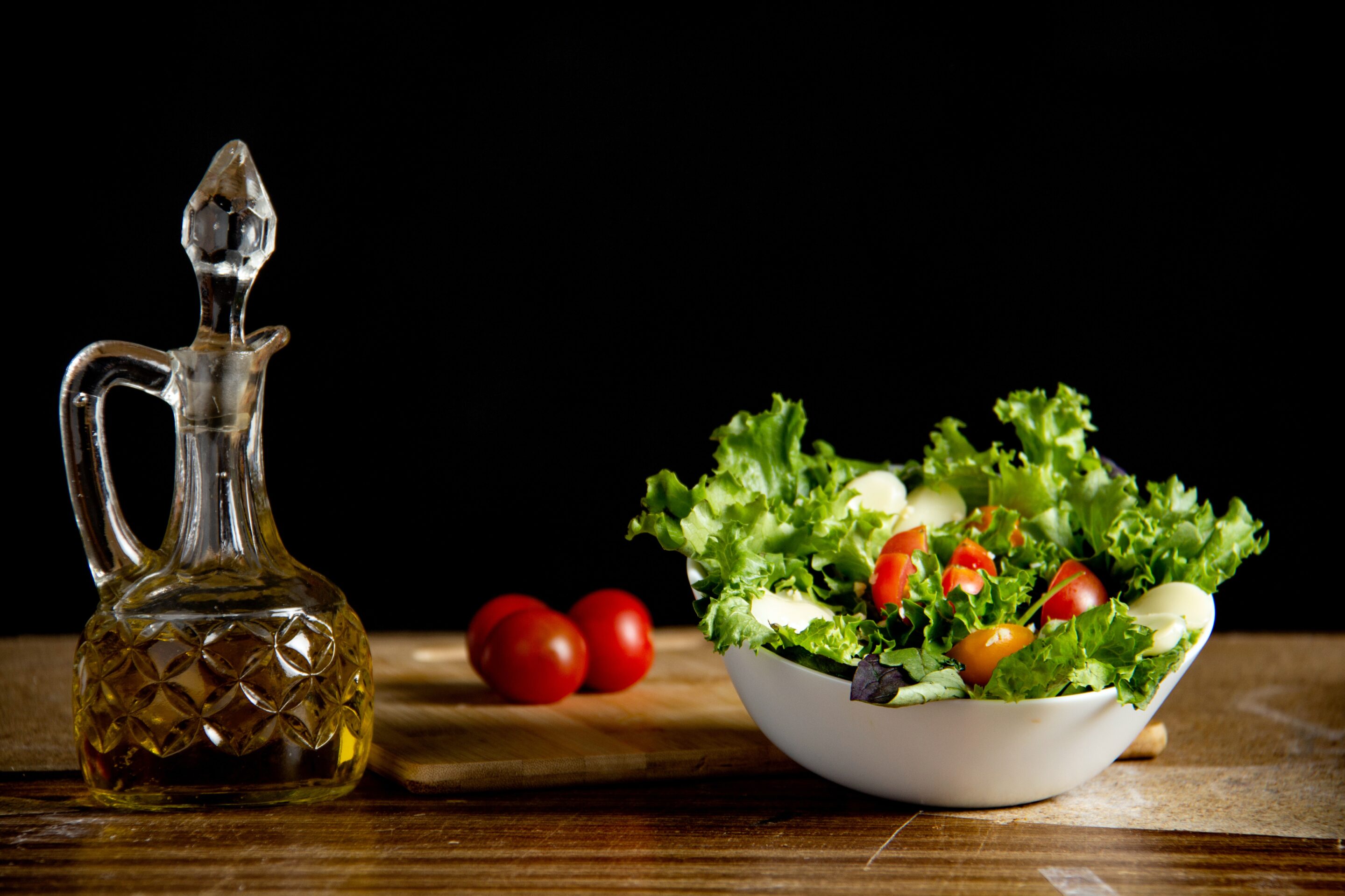 oil and salad