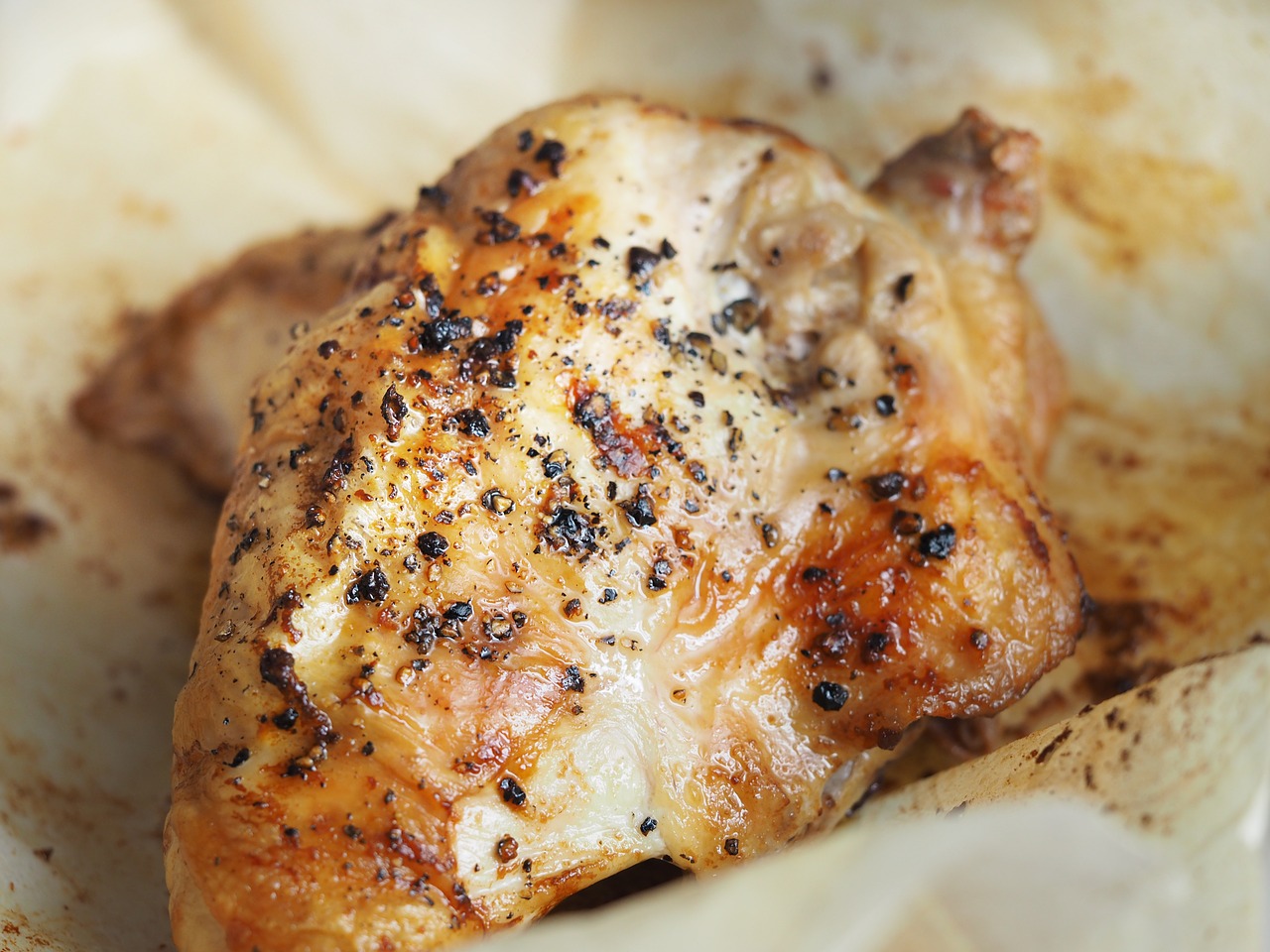 cooked chicken breast COoked chicken breast roasted in the oven