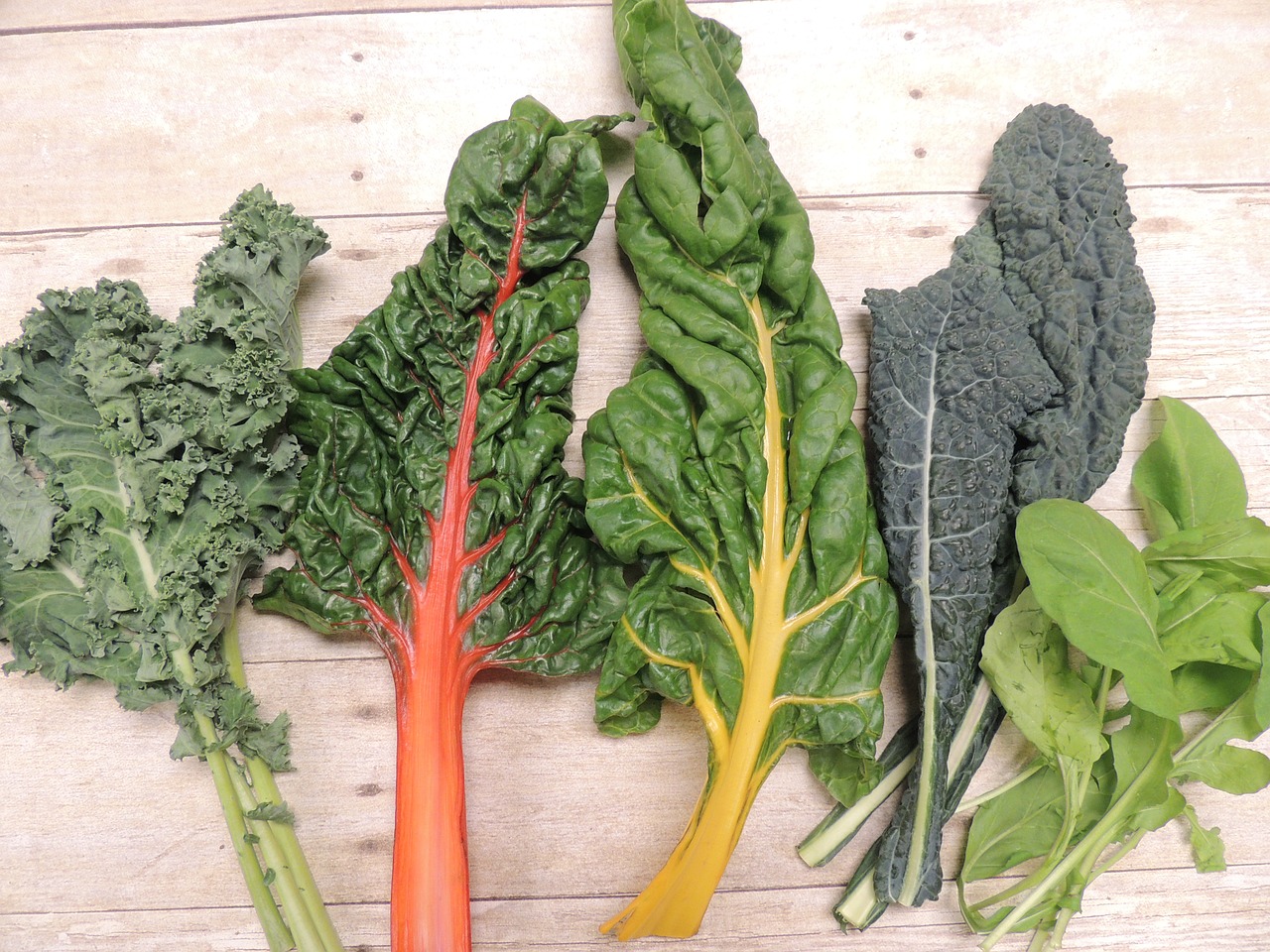 green leafy veg types