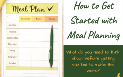 How to get started with meal planning